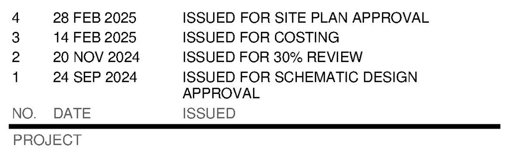 Construction site plan for project from page 5 of the file '2025-03-03 - Floor Plans & Elevations - D07-12-25-0023'