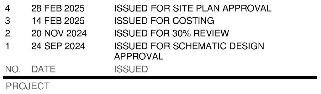 Construction site plan for project from page 3 of the file '2025-06-20 - Floor Plan &Elevations - D07-12-25-0023'