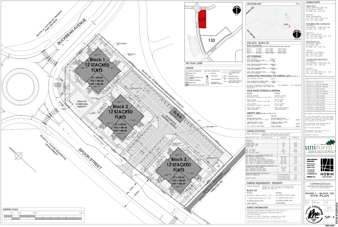 Construction site plan for project from page 22 of the file '2025-03-27 - Urban Design Brief - D07-12-25-0039'