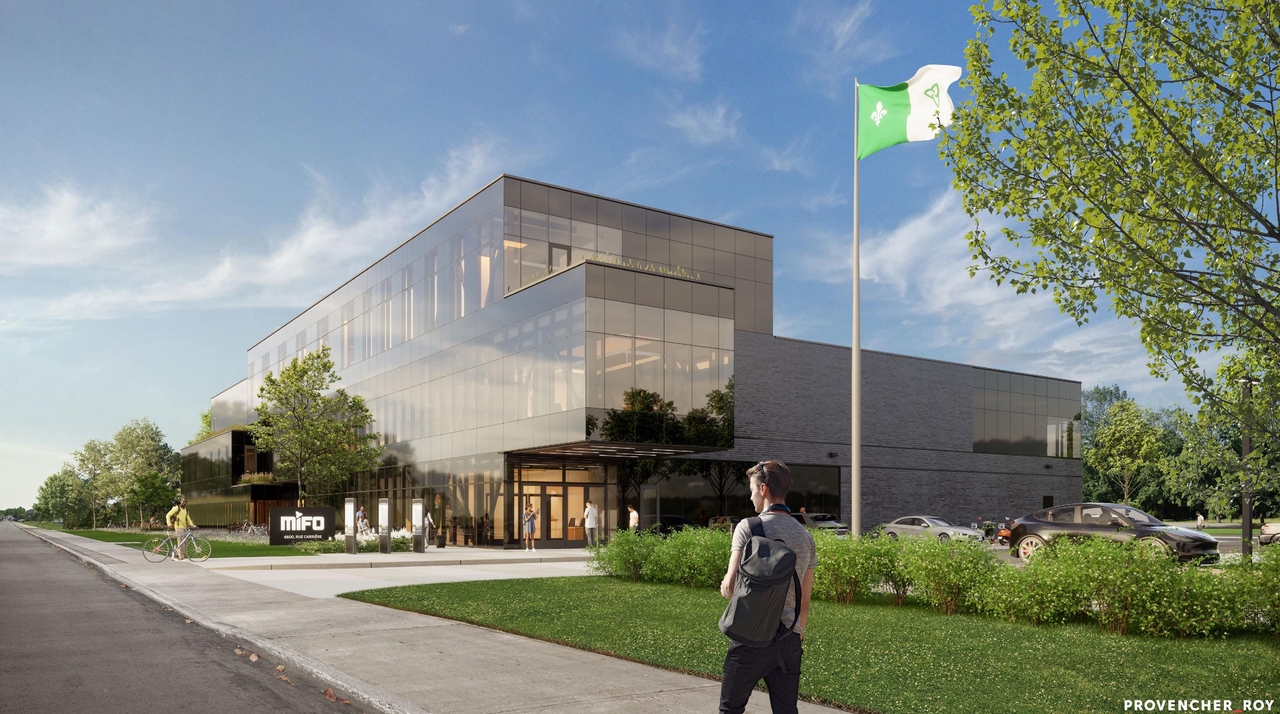 Rendering of building from page 13 of the file '2025-03-28 - Design Brief - D07-12-25-0040'