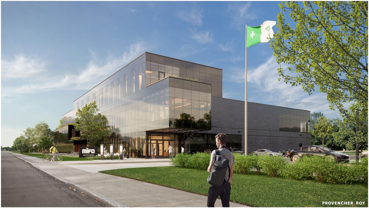 Rendering of building from page 13 of the file '2025-03-28 - Design Brief - D07-12-25-0040'