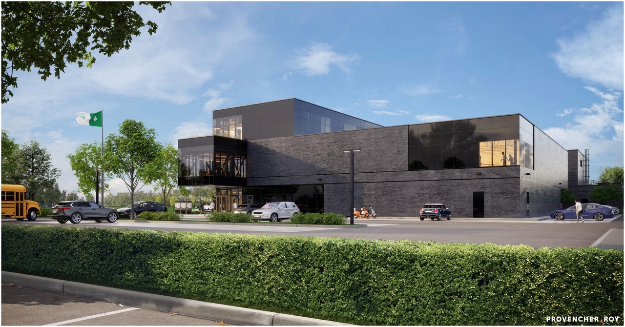 Rendering of building from page 15 of the file '2025-03-28 - Design Brief - D07-12-25-0040'