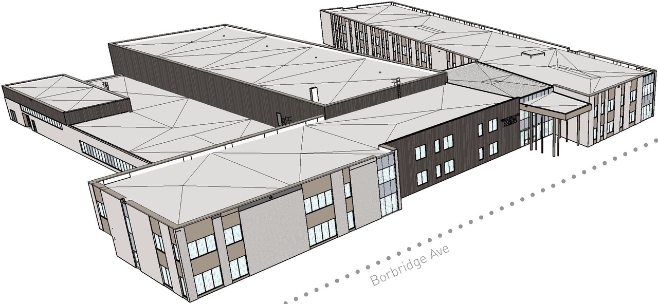 Rendering of building from page 5 of the file '2025-06-20 - Urban Design Brief - D07-12-25-0045'