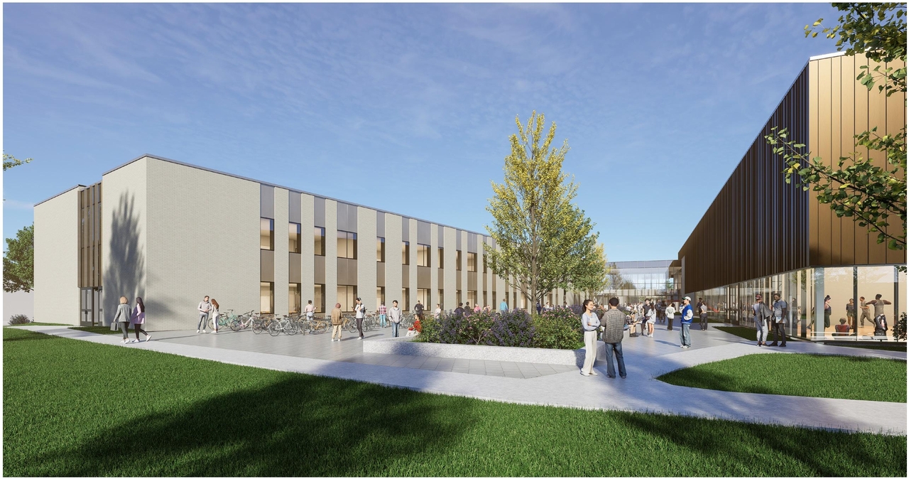 Rendering of building from page 19 of the file '2025-06-20 - Urban Design Brief - D07-12-25-0045'