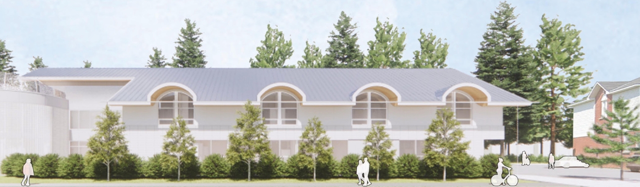 Rendering of building from page 1 of the file '2025-04-09 - Urban Design Brief - D07-12-25-0046'