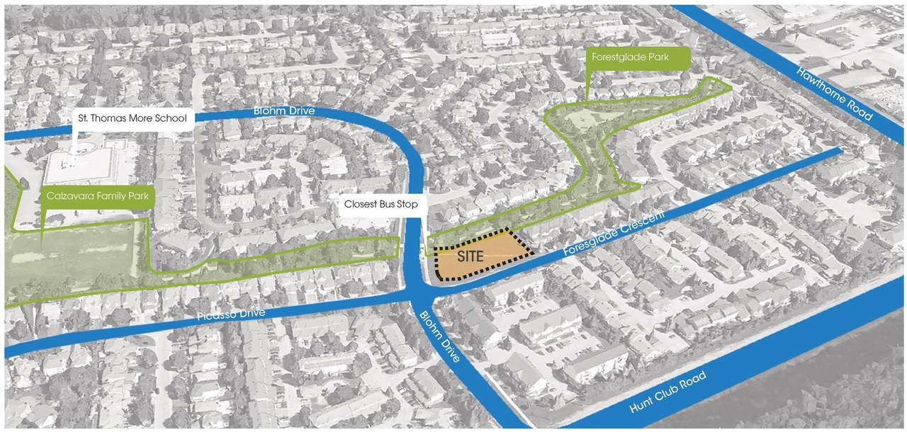 Construction site plan for project from page 13 of the file '2025-04-09 - Urban Design Brief - D07-12-25-0046'