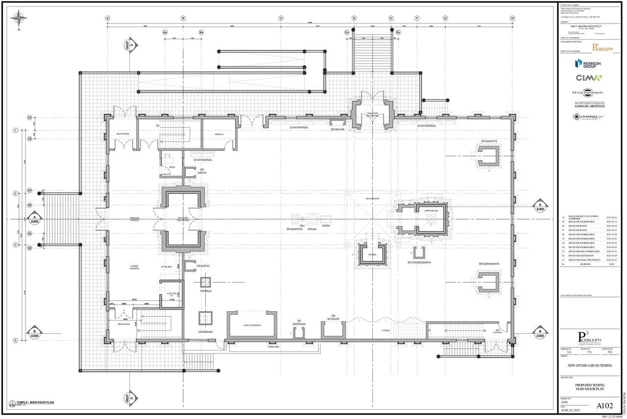Floor plan for project from page 2 of the file '2025-06-20 - Floor Plans A100-A103 - D07-12-25-0049'