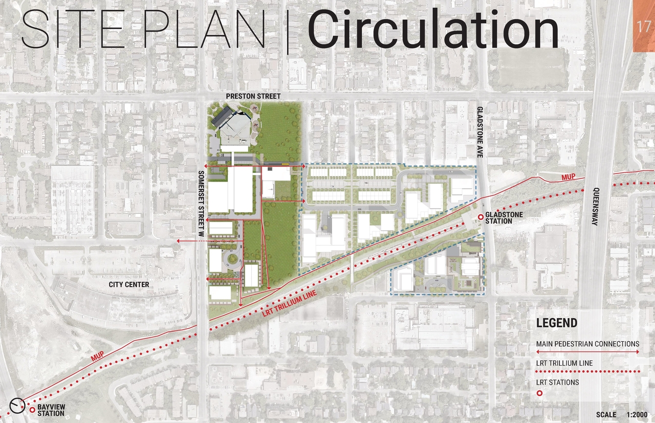 Construction site plan for project from page 21 of the file '2025-04-30 - Urban Design Review Panel Report - D07-12-25-0060'