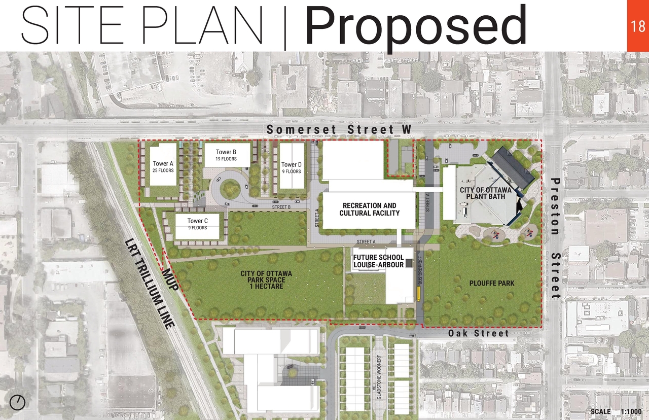 Construction site plan for project from page 22 of the file '2025-04-30 - Urban Design Review Panel Report - D07-12-25-0060'