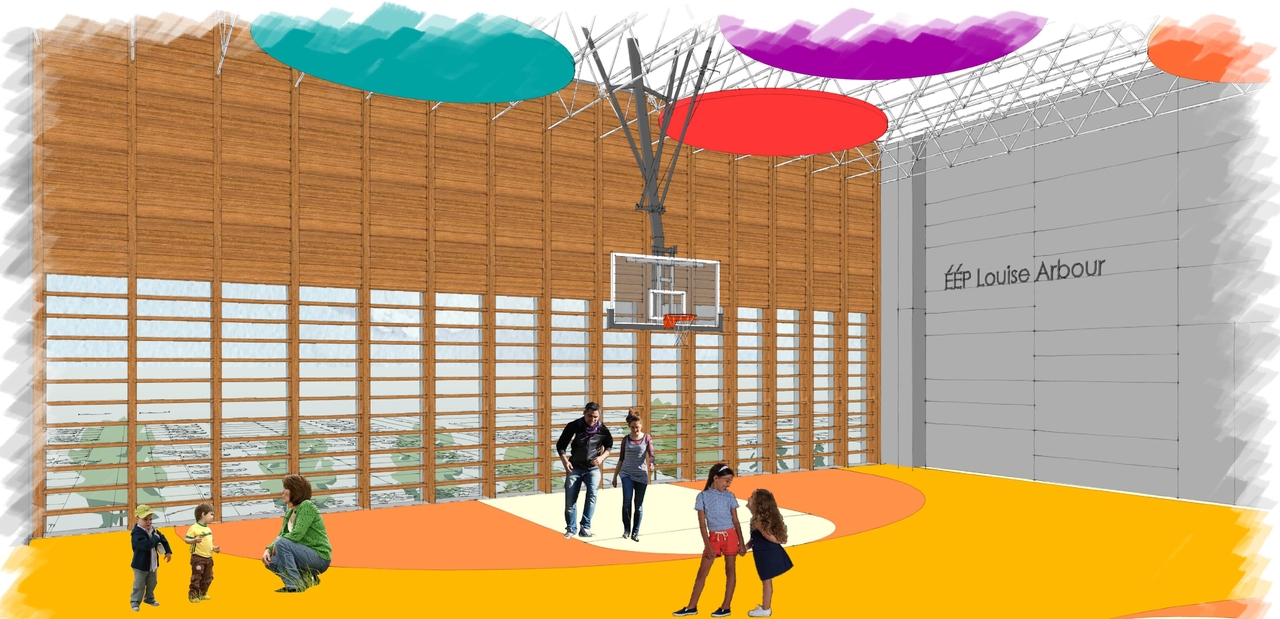 Rendering of building from page 62 of the file '2025-04-30 - Urban Design Review Panel Report - D07-12-25-0060'