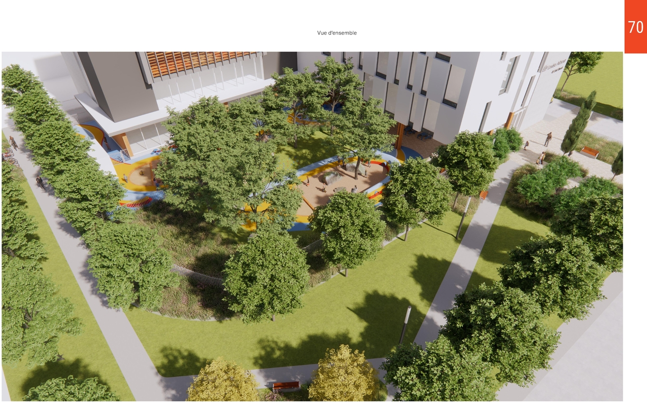 Construction site plan for project from page 74 of the file '2025-04-30 - Urban Design Review Panel Report - D07-12-25-0060'