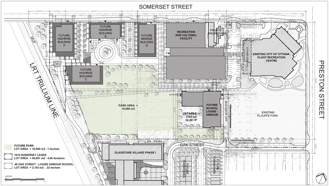 Construction site plan for project from page 88 of the file '2025-04-30 - Urban Design Review Panel Report - D07-12-25-0060'