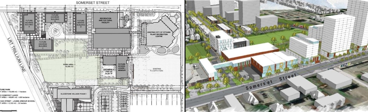 Construction site plan for project from page 90 of the file '2025-04-30 - Urban Design Review Panel Report - D07-12-25-0060'