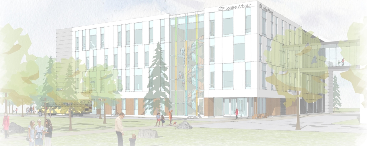 Rendering of building from page 1 of the file '2205-07-07 - Artistic Renderings - D07-12-25-0060'