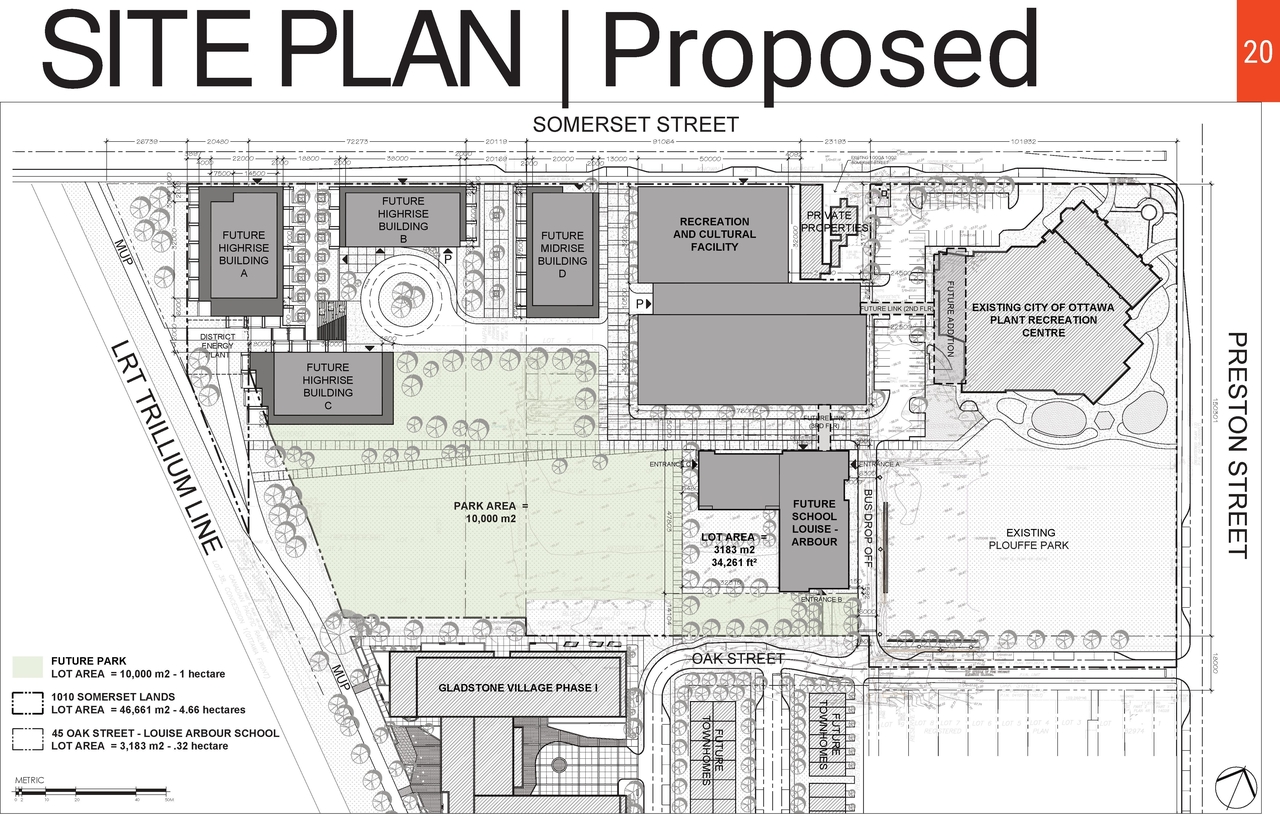 Construction site plan for project from page 20 of the file '2025-04-30 - Urban Design Brief - D07-12-25-0060'