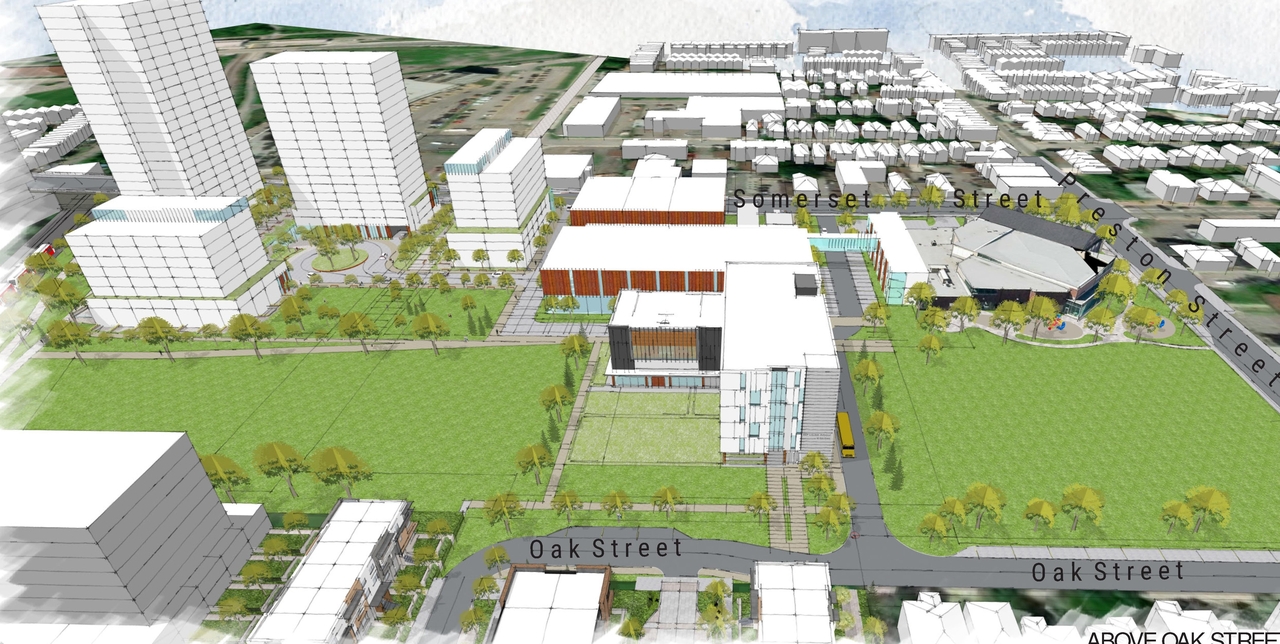 Construction site plan for project from page 38 of the file '2025-04-30 - Urban Design Brief - D07-12-25-0060'