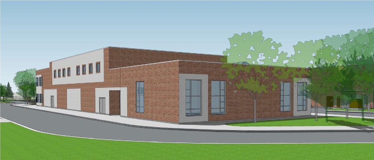 Rendering of building from page 19 of the file '2025-05-05 - Urban Design Brief - D07-12-25-0062'