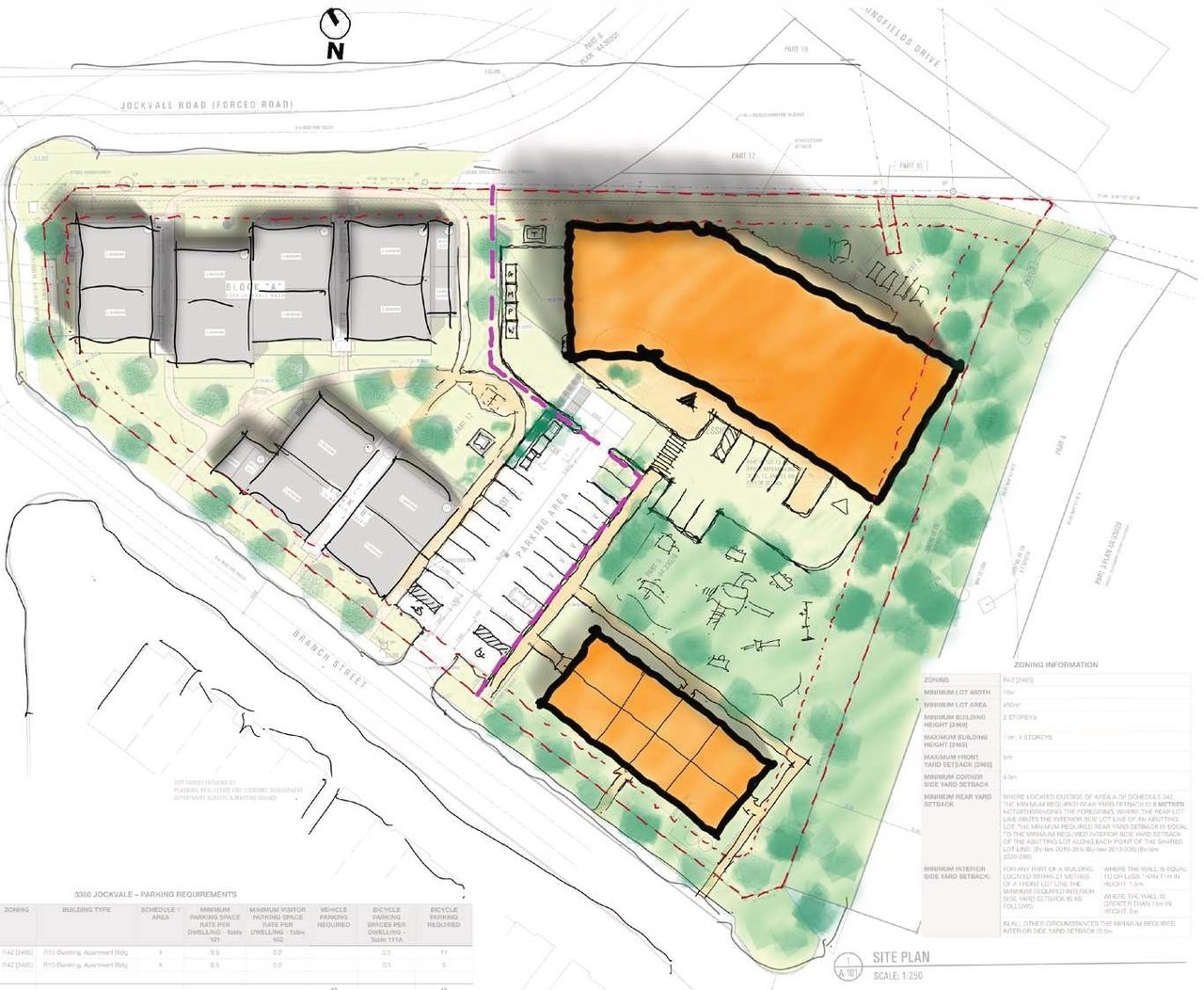 Construction site plan for project from page 31 of the file '2025-05-27 - Urban Design Brief - D07-12-25-0071'