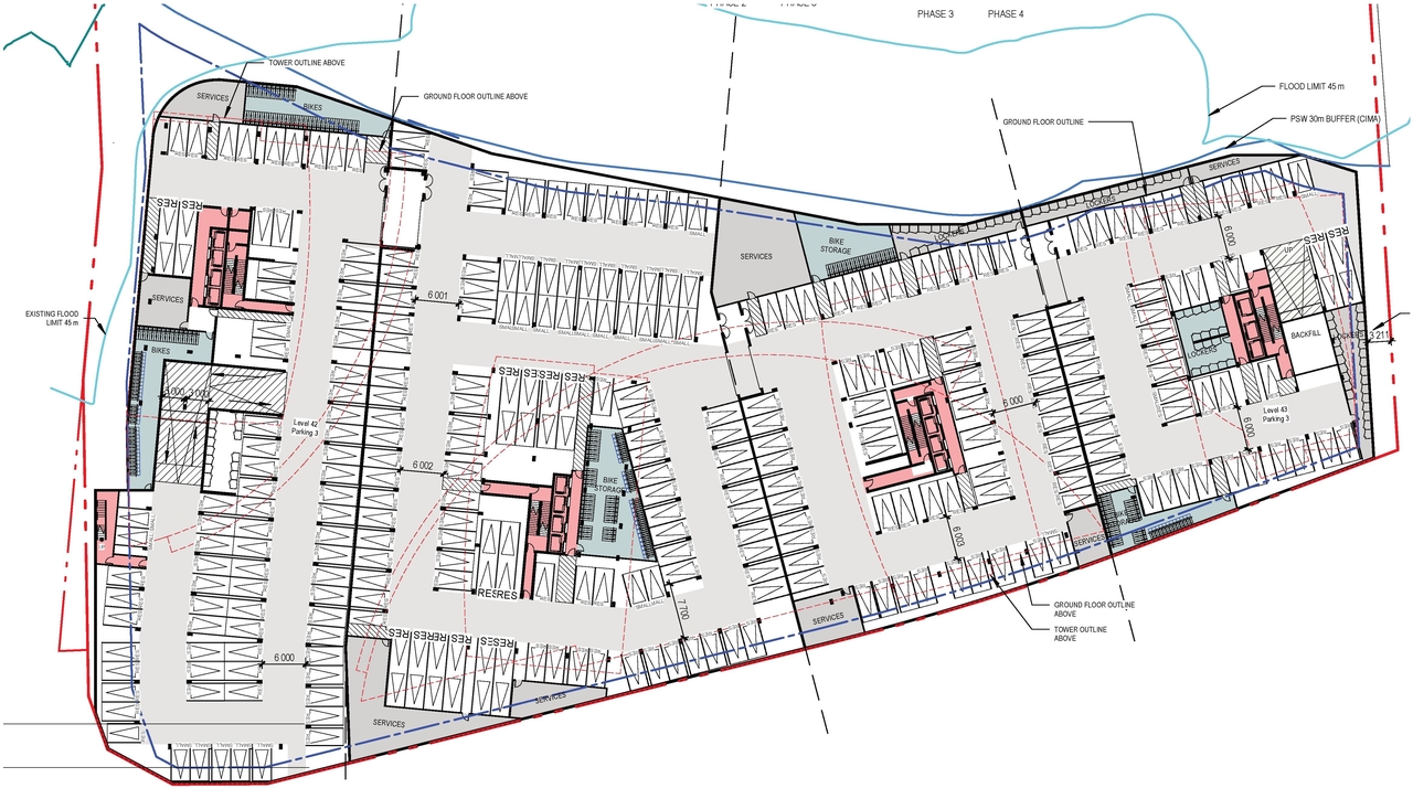 Construction site plan for project from page 39 of the file '2025-06-02 - Design Brief - D07-12-25-0073'