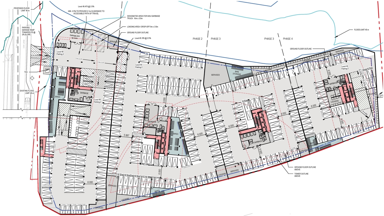 Construction site plan for project from page 40 of the file '2025-06-02 - Design Brief - D07-12-25-0073'