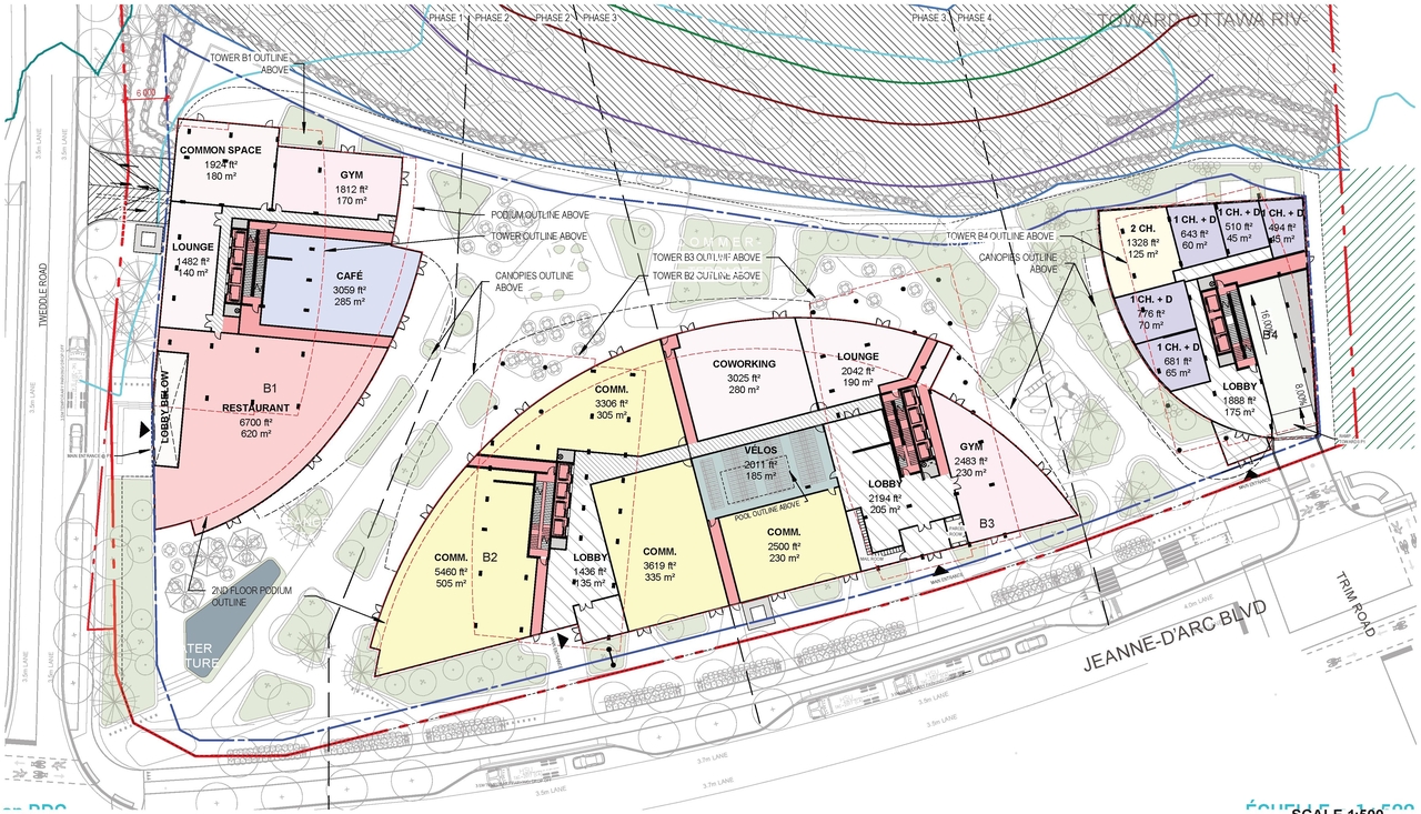 Construction site plan for project from page 42 of the file '2025-06-02 - Design Brief - D07-12-25-0073'