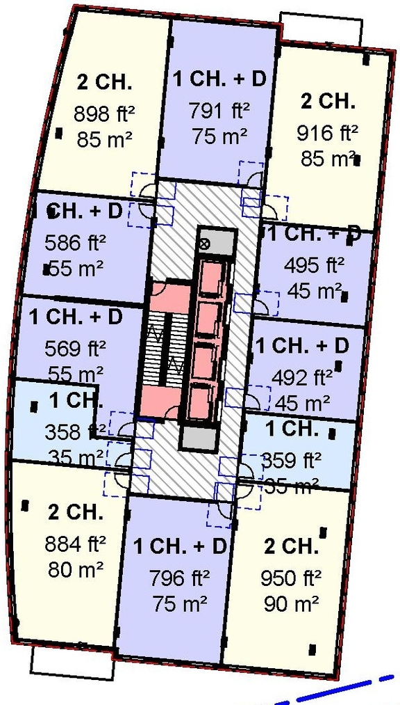 Floor plan for project from page 45 of the file '2025-06-02 - Design Brief - D07-12-25-0073'