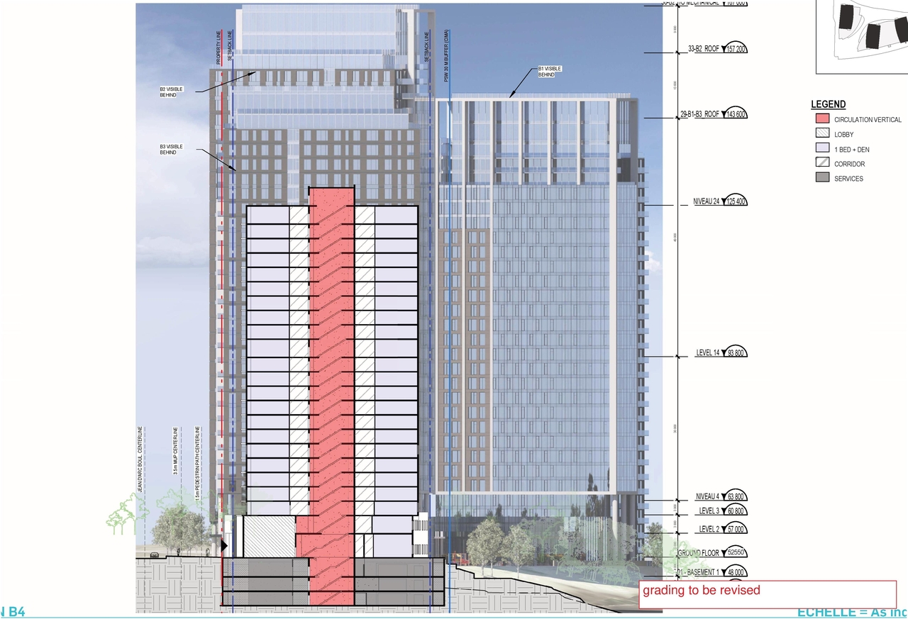 Rendering of building from page 57 of the file '2025-06-02 - Design Brief - D07-12-25-0073'