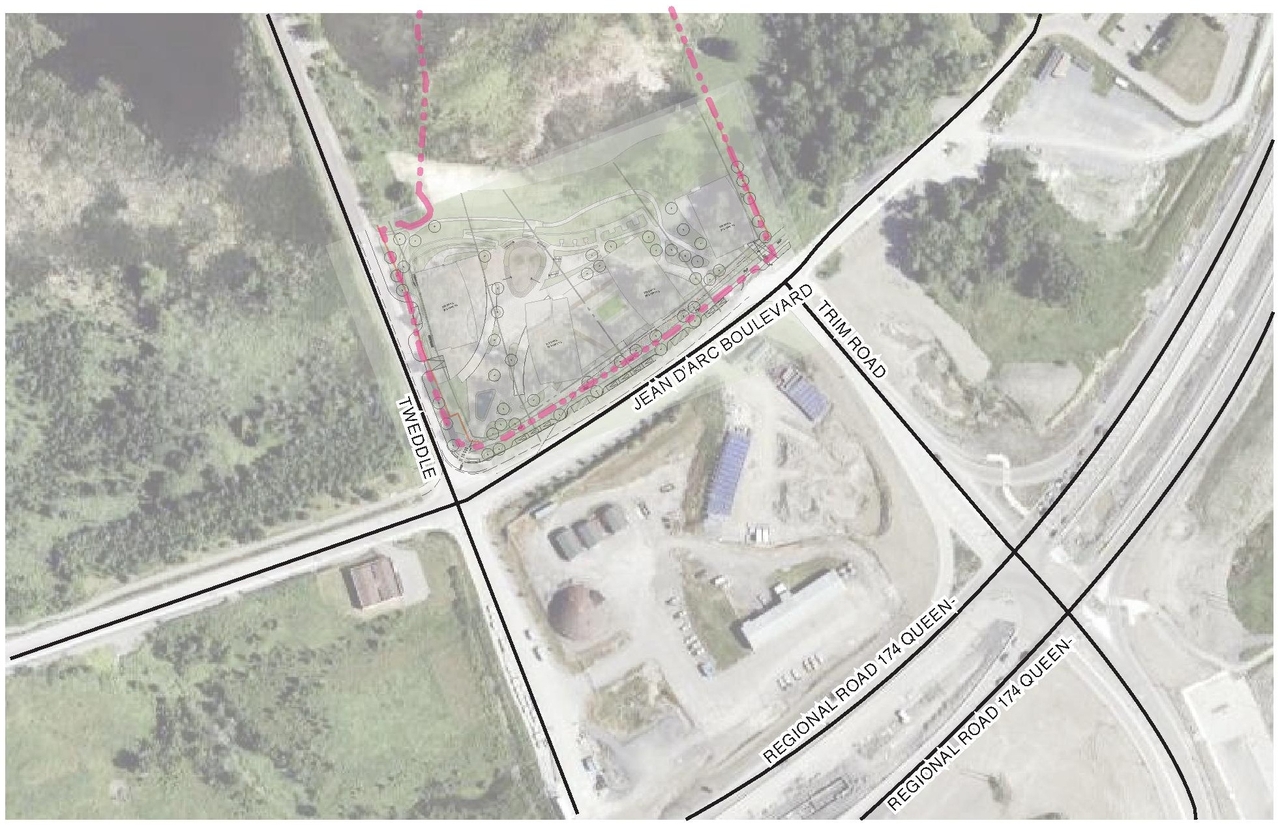 Construction site plan for project from page 34 of the file '2025-10-07 - Design Brief - D07-12-25-0073'