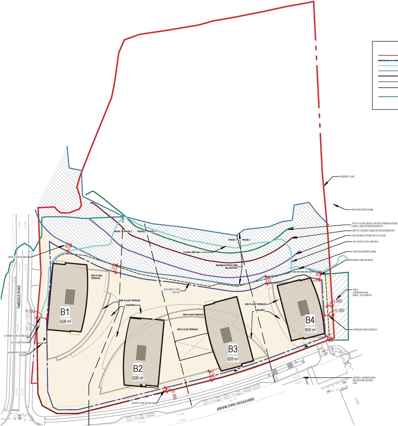 Construction site plan for project from page 39 of the file '2025-10-07 - Design Brief - D07-12-25-0073'