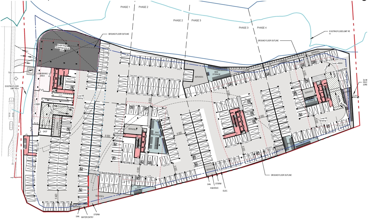 Construction site plan for project from page 42 of the file '2025-10-07 - Design Brief - D07-12-25-0073'