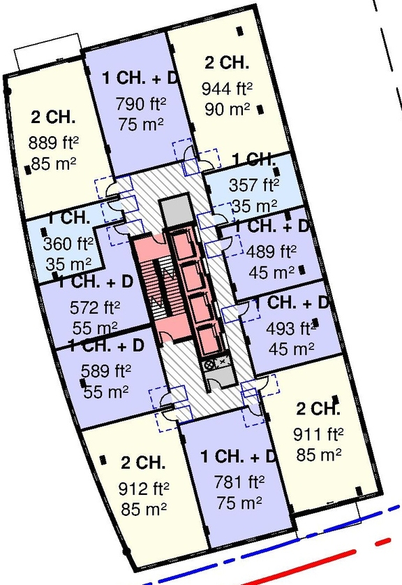 Floor plan for project from page 46 of the file '2025-10-07 - Design Brief - D07-12-25-0073'