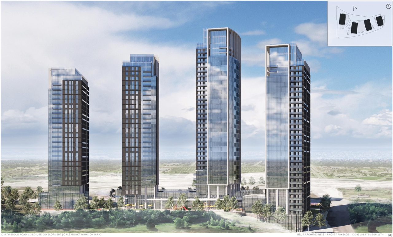 Rendering of building from page 66 of the file '2025-10-07 - Design Brief - D07-12-25-0073'