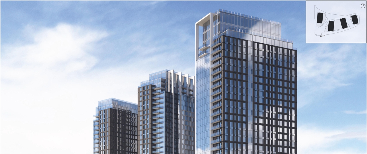 Rendering of building from page 71 of the file '2025-10-07 - Design Brief - D07-12-25-0073'