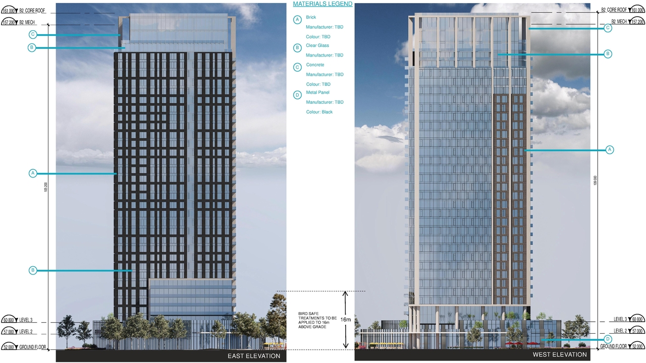 Rendering of building from page 76 of the file '2025-10-07 - Design Brief - D07-12-25-0073'