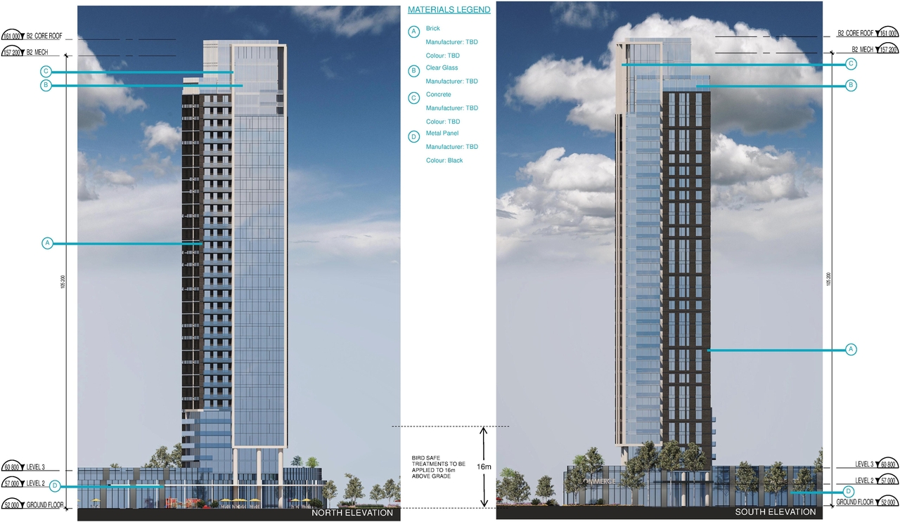Rendering of building from page 77 of the file '2025-10-07 - Design Brief - D07-12-25-0073'