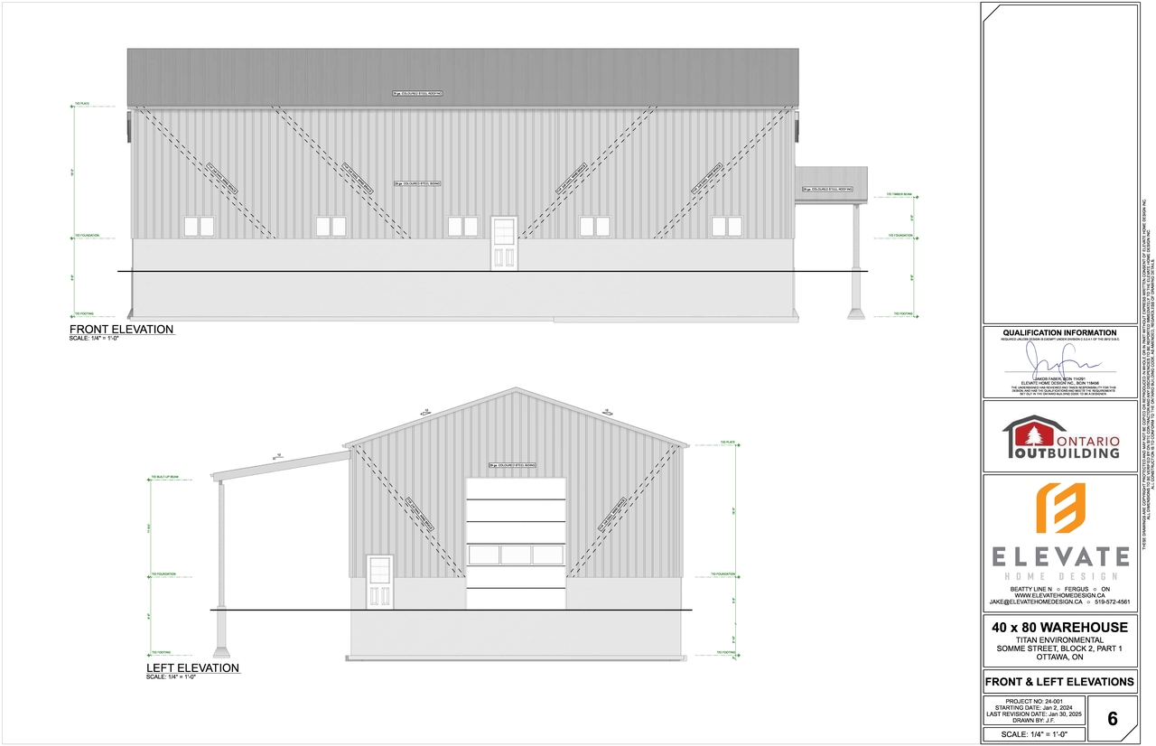 Rendering of building from page 6 of the file '2025-06-06 - Building Plans, Floor Plans & Elevations - D07-12-25-0077'