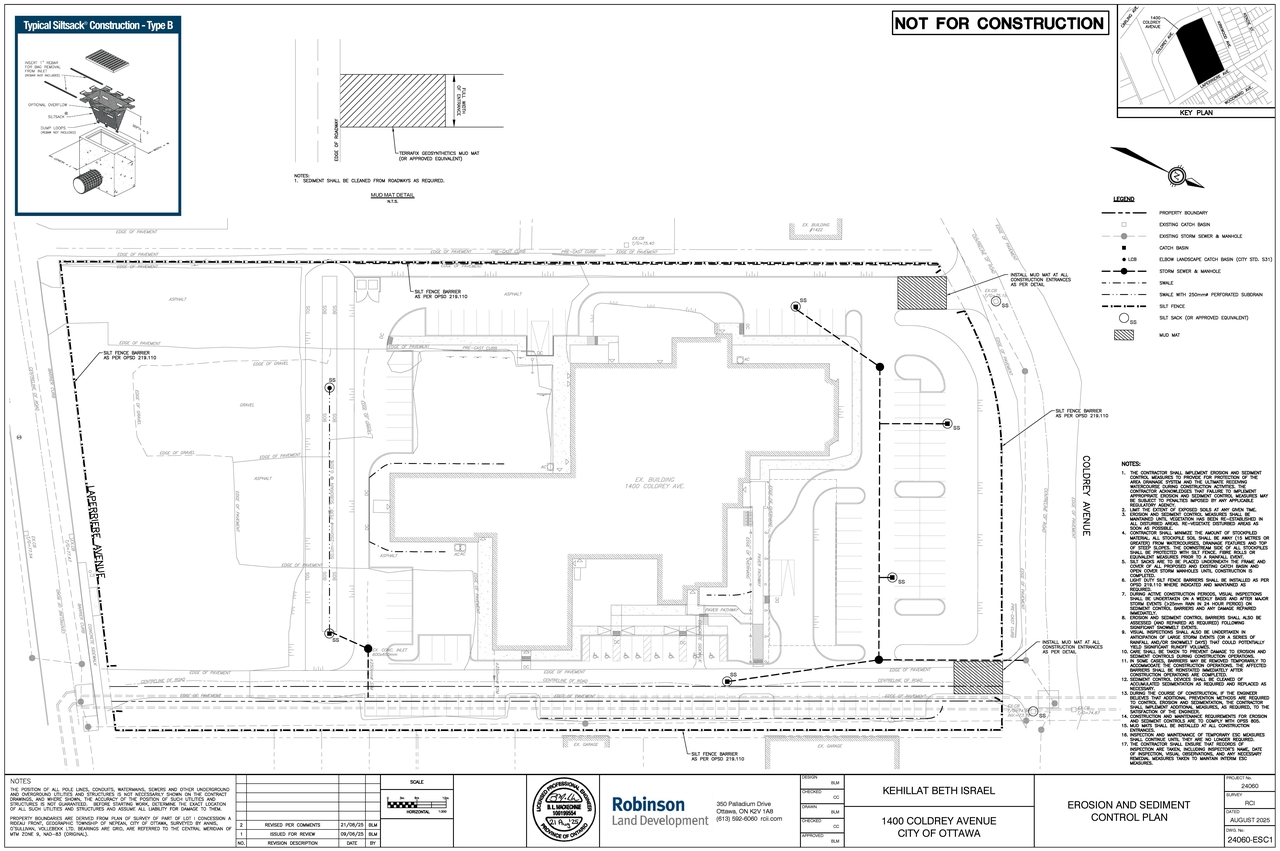 Construction site plan for project from page 4 of the file '2025-08-28 - Design Drawing Set - D07-12-25-0083'