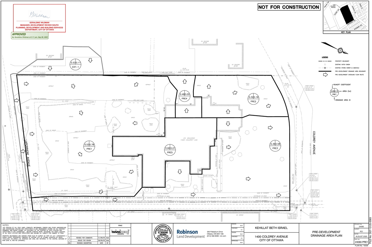 Construction site plan for project from page 7 of the file '2025-09-10 - APPROVED Design Drawing Set - D07-12-25-0083'