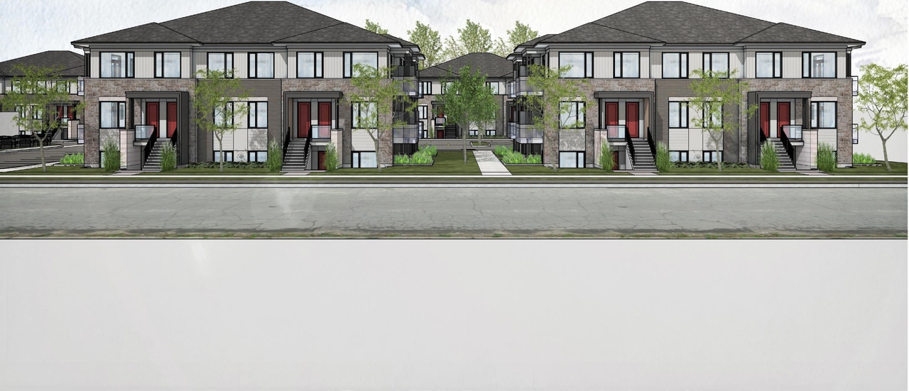 Rendering of building from page 40 of the file '2025-06-17 - Urban Design Brief - D07-12-25-0084'