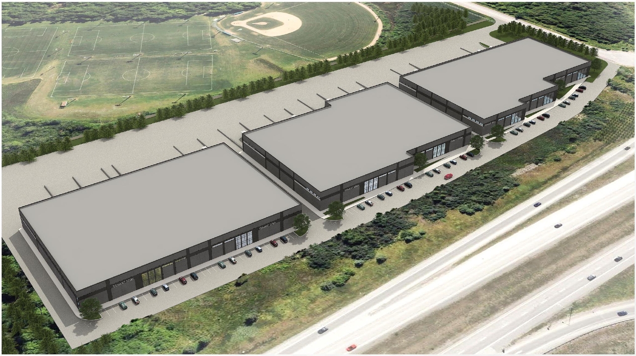 Rendering of building from page 3 of the file '2025-06-19 - Urban Design Brief - D07-12-25-0085'