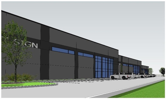 Rendering of building from page 21 of the file '2025-06-19 - Urban Design Brief - D07-12-25-0085'