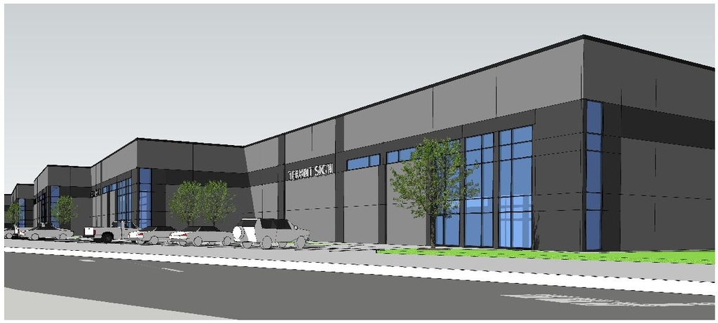 Rendering of building from page 21 of the file '2025-06-19 - Urban Design Brief - D07-12-25-0085'