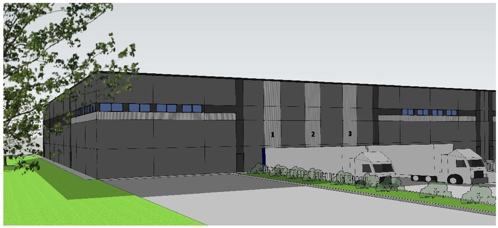 Rendering of building from page 21 of the file '2025-06-19 - Urban Design Brief - D07-12-25-0085'