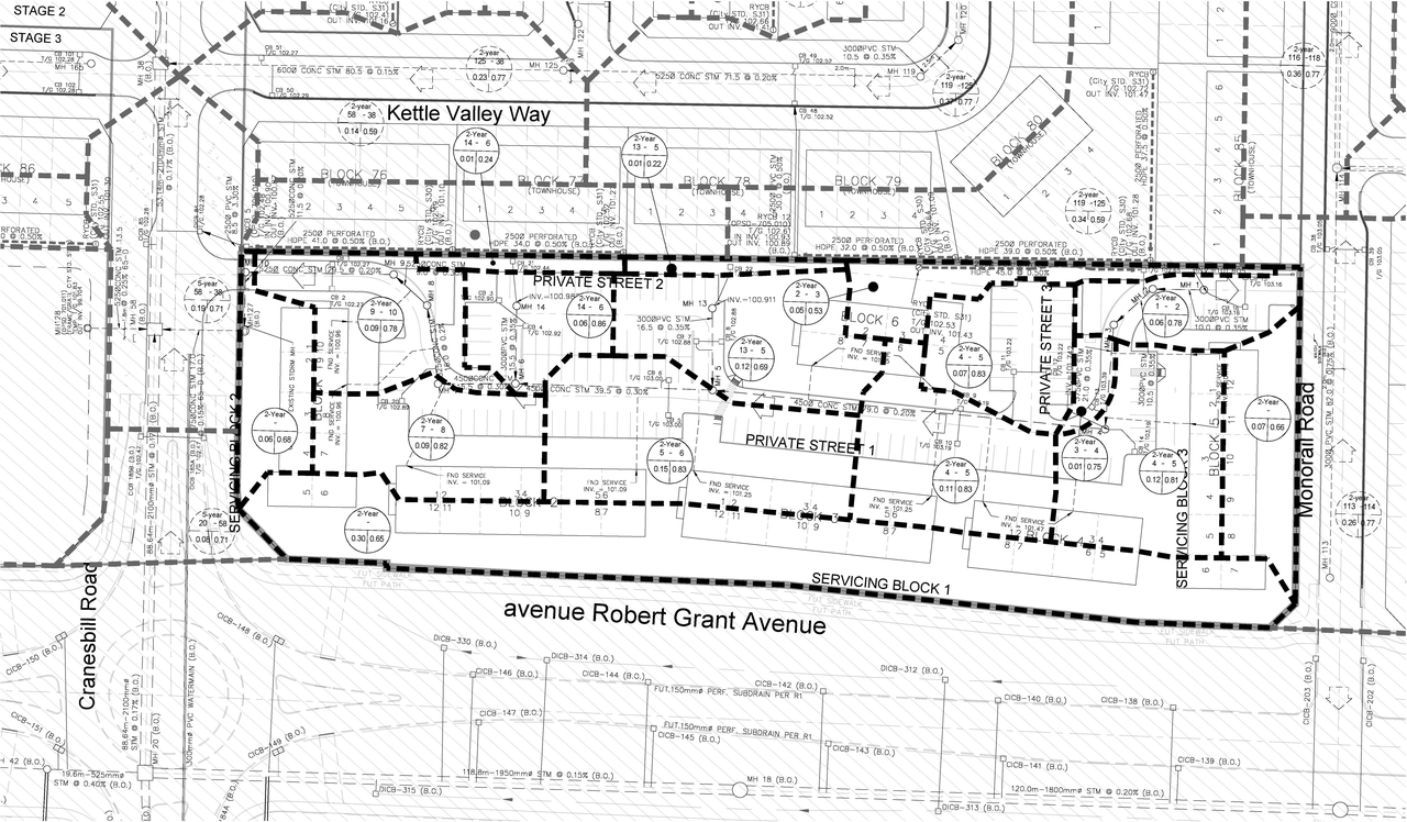Construction site plan for project from page 96 of the file '2025-10-29 - Block 13 - Design Brief - D07-12-25-0089'