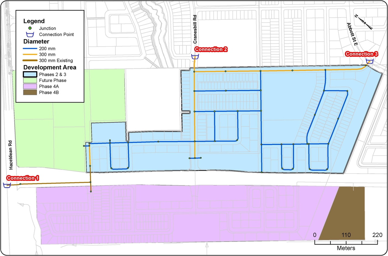 Construction site plan for project from page 41 of the file '2025-06-30 - Design Brief - D07-12-25-0089'