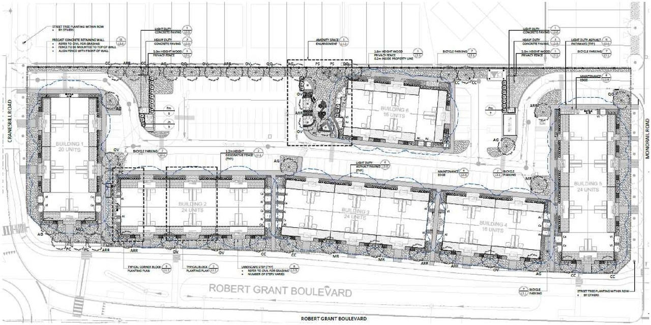 Construction site plan for project from page 7 of the file '2025-06-30 - Urban Design Brief - D07-12-25-0089'