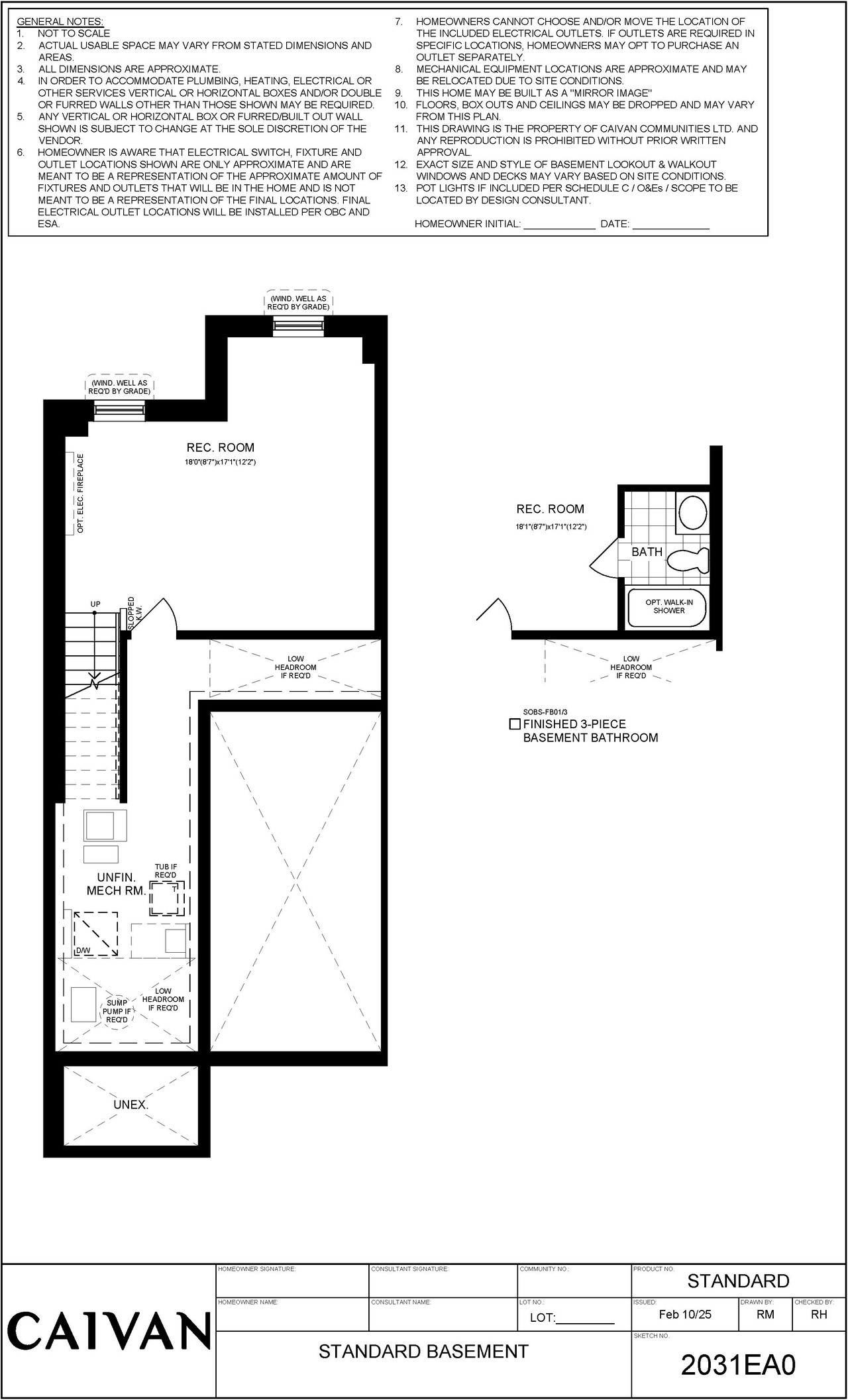 Floor plan for project from page 1 of the file '2025-07-03 - Floor Plans (end unit) - D07-12-25-0091'