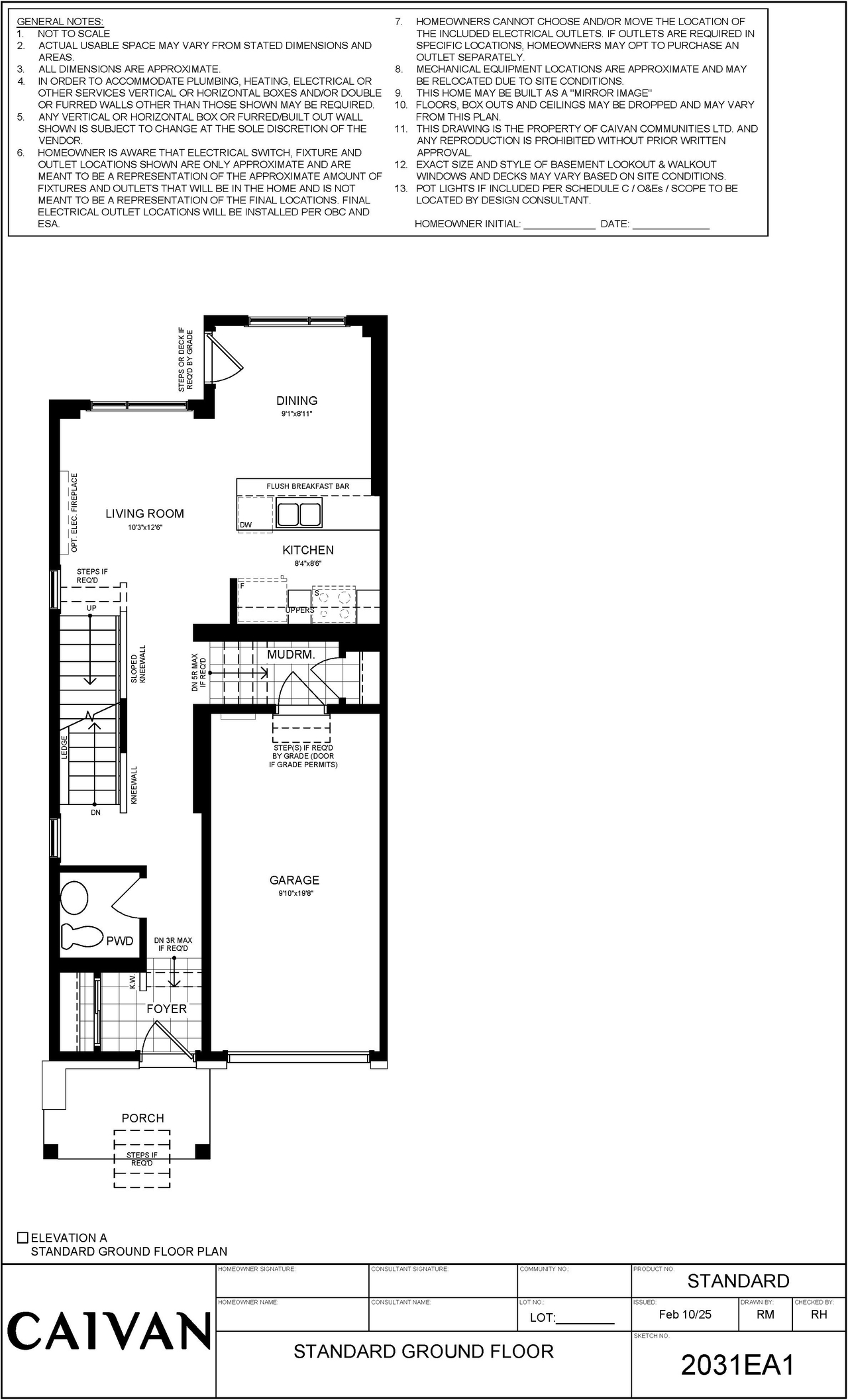 Floor plan for project from page 5 of the file '2025-07-03 - Floor Plans (end unit) - D07-12-25-0091'
