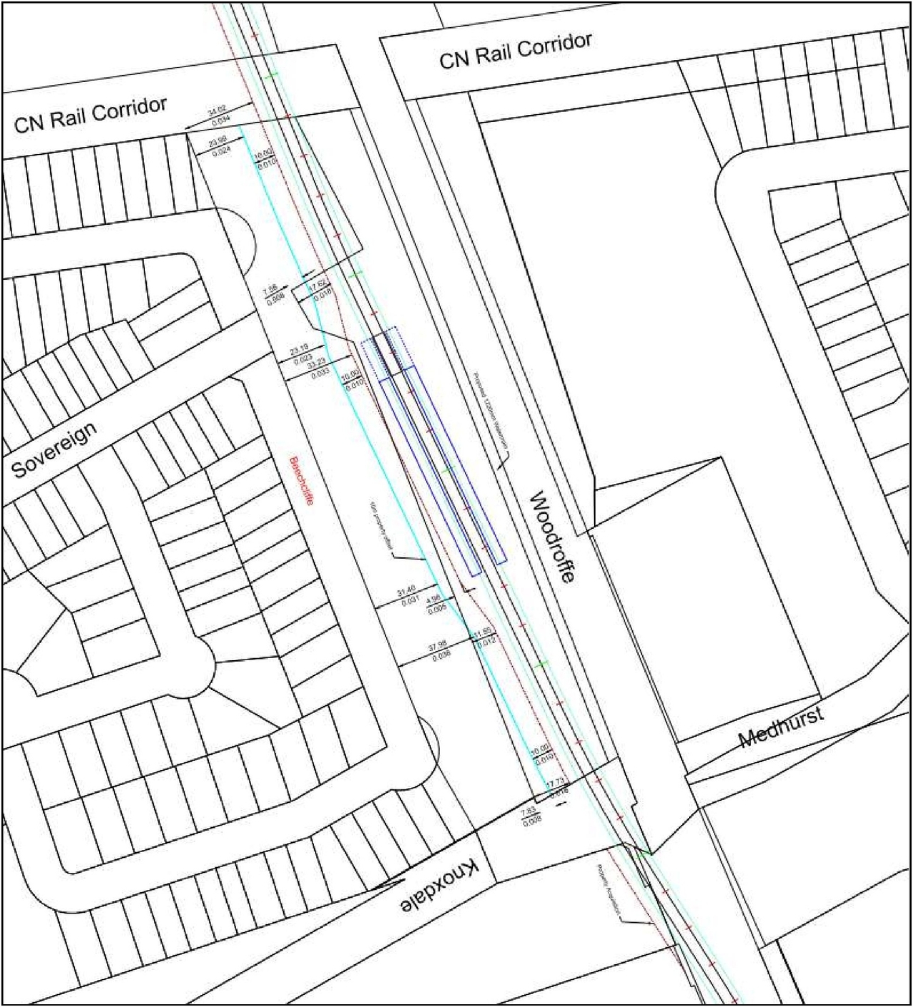 Construction site plan for project from page 27 of the file '2025-07-03 - Design Brief - D07-12-25-0091'