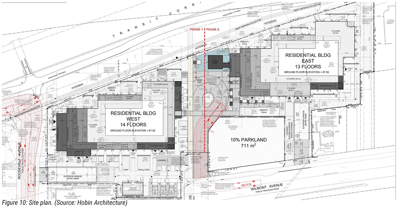 Construction site plan for project from page 9 of the file '2025-09-24 - Urban Design Brief - D07-12-25-0097'